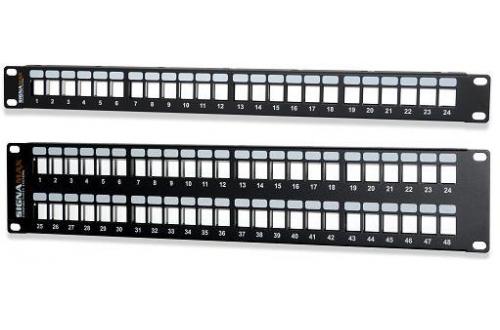 High-Density Field-Configurable Unloaded Multimedia Patch Panels 