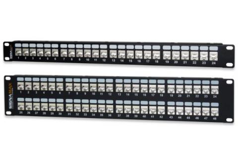 Category 5e MT-Series Screened Patch Panels
